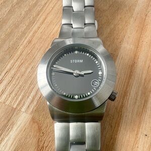 Storm of London ladies silver tone dress watch NEW BATTERY